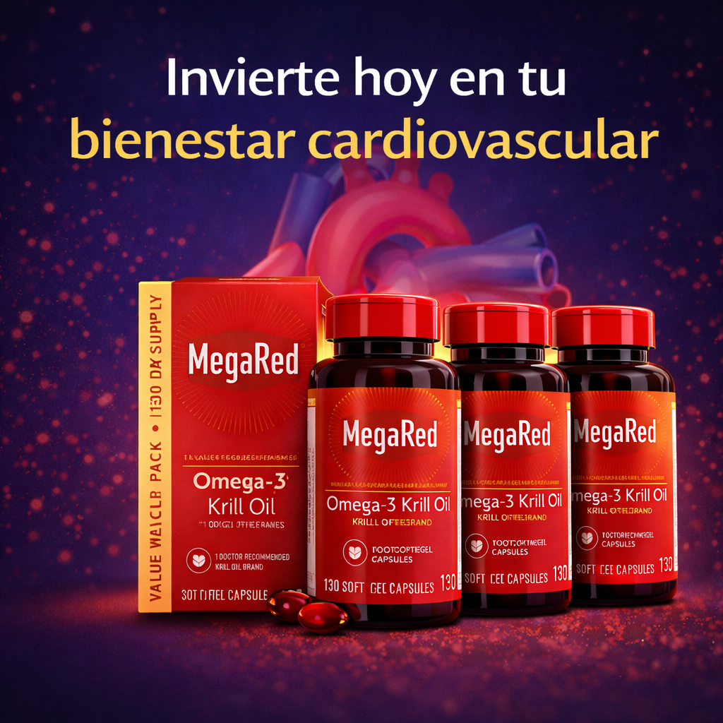 MegaRed Omega-3 Krill Oil 350 mg – Salud Cardiovascular