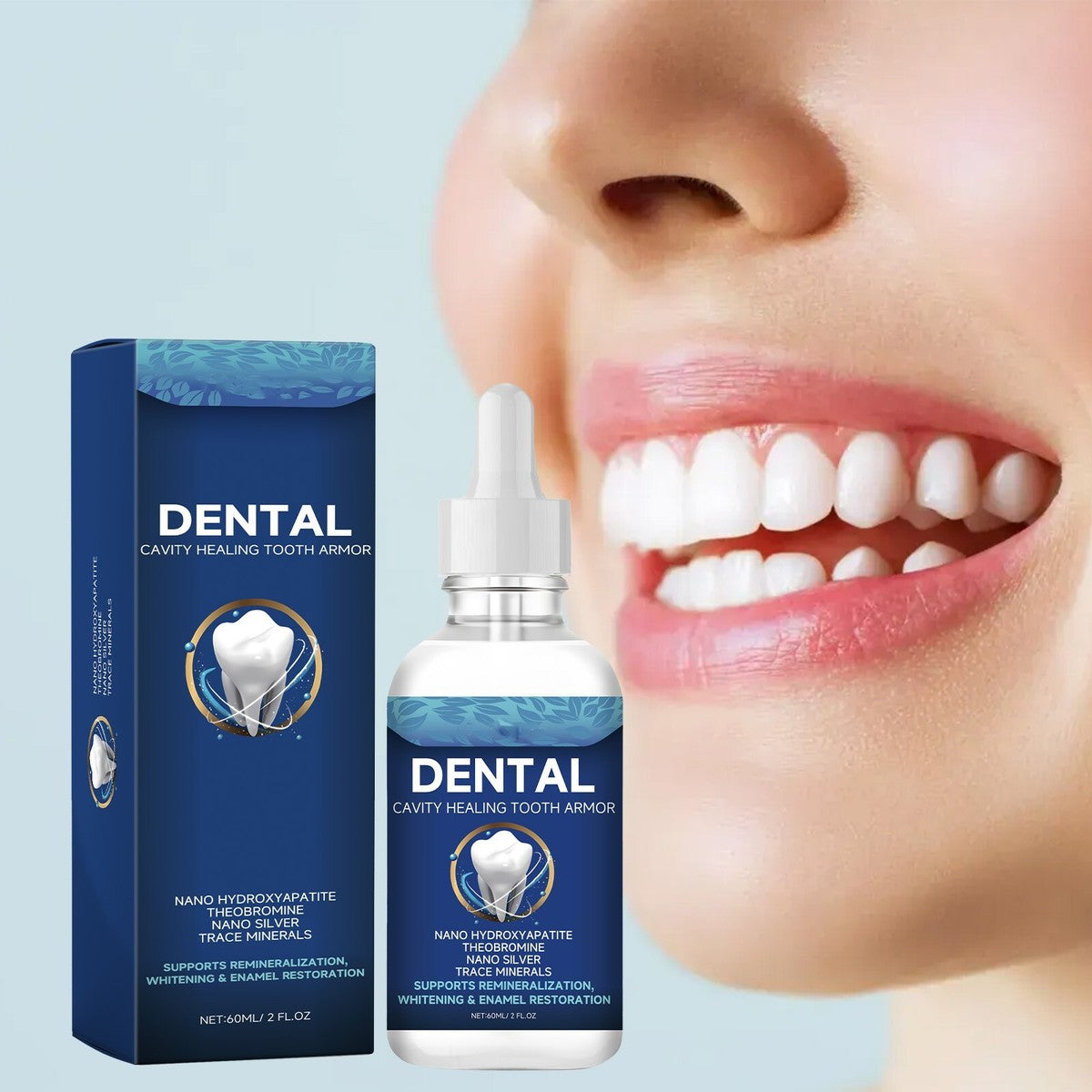 SERUM DENTAL - COMBATE LA SENSIBILIDAD Y RESTAURA EL ESMALTE DENTAL